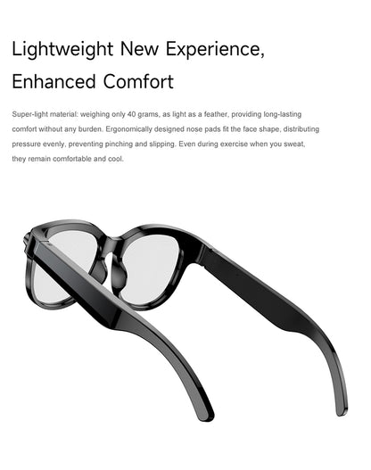 M89-S Smart Sunglasses with Camera, AI Translation, Object Info and Music