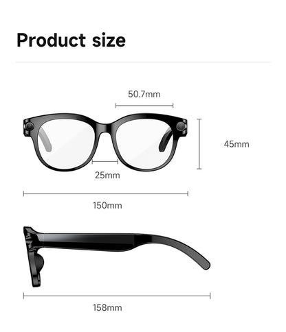 M89-S Smart Sunglasses with Camera, AI Translation, Object Info and Music