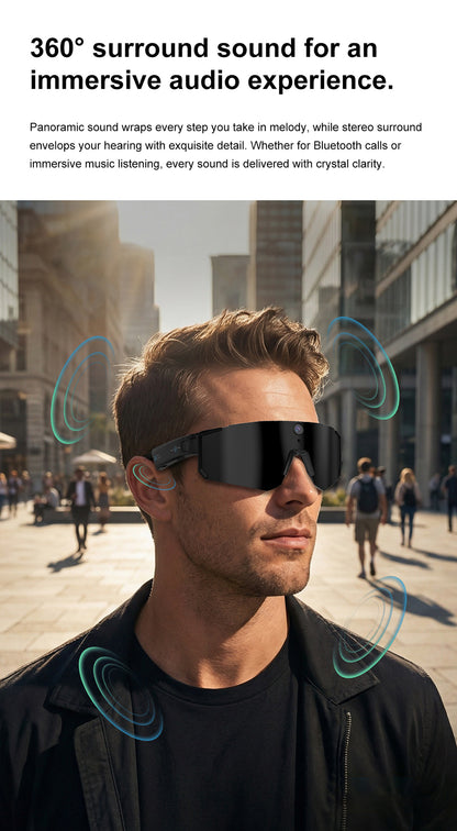 M95 Sports Smart Glasses with Camera, Music, AI Smart Translation