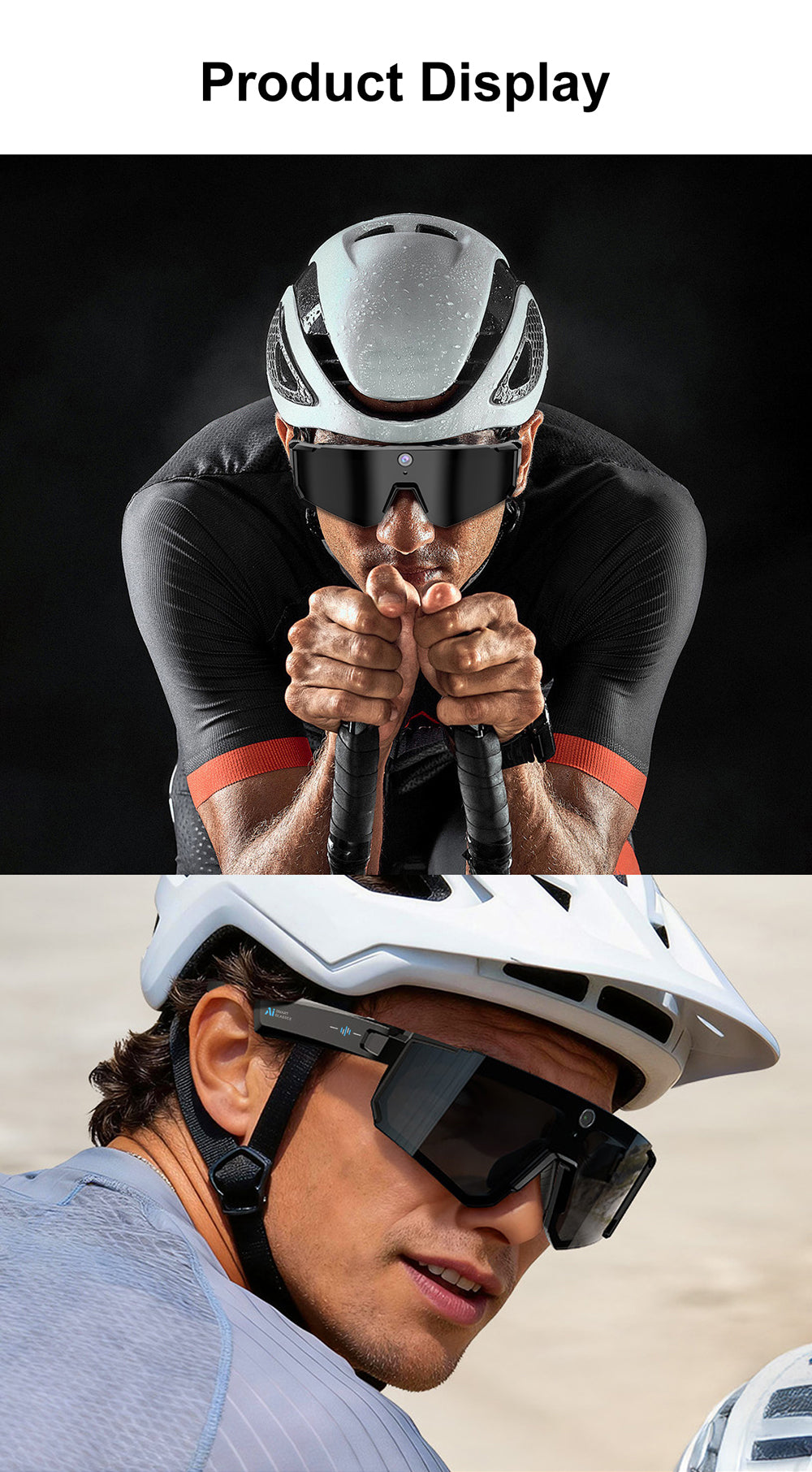 M95 Sports Smart Glasses with Camera, Music, AI Smart Translation