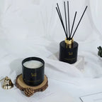 Luxury Aroma Candle & Reed Fragrance Gift Set (Amber Allure)