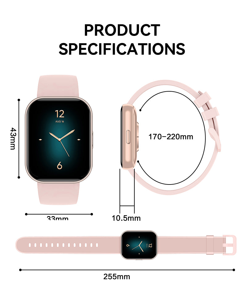 VS13 Smartwatch Ultra-thin and Lightweight Fitness Tracker Colorful Design Strong Battery Life