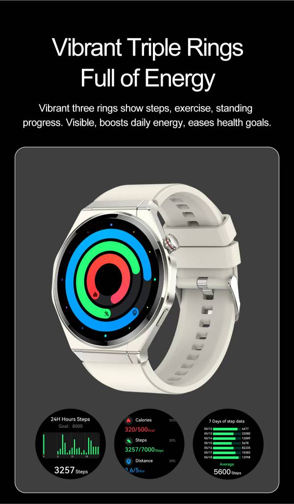 VALDUS VS20 PRO Smart Watch NFC Breathing Training Blood Pressure Blood Oxygen Monitoring Bluetooth Calling Voice Control