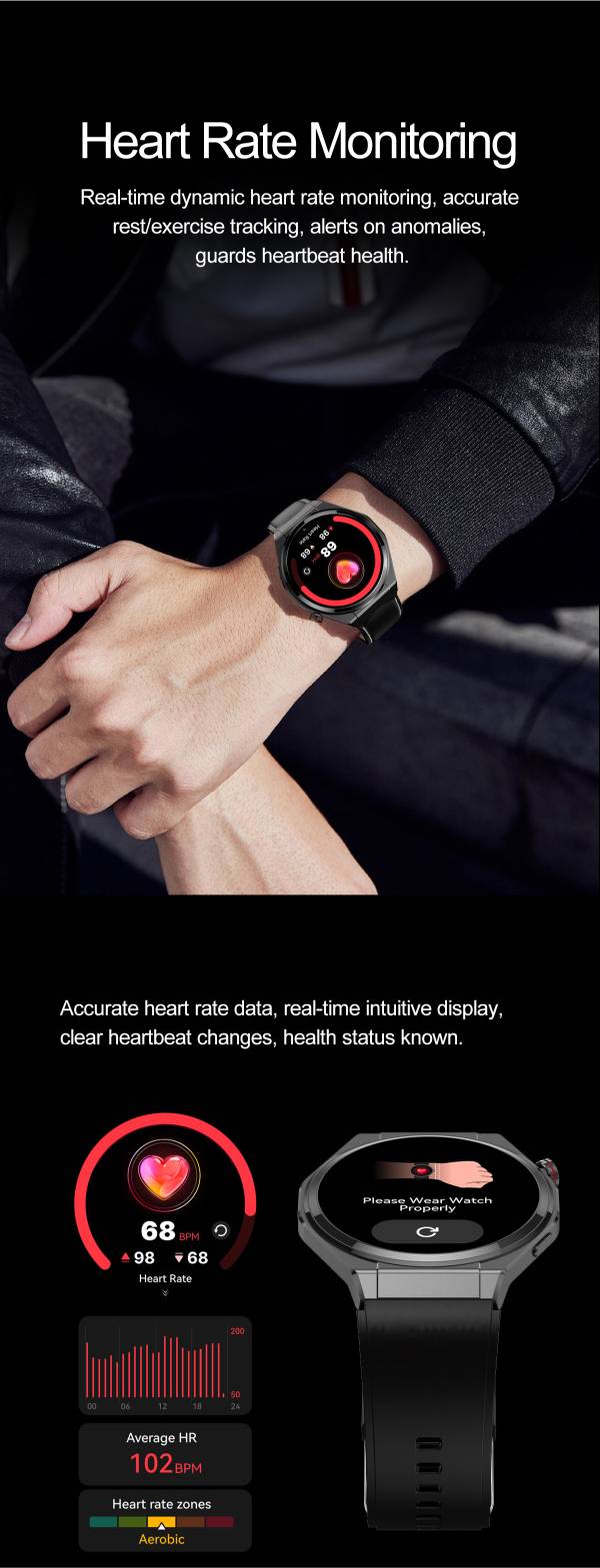 VALDUS VS20 PRO Smart Watch NFC Breathing Training Blood Pressure Blood Oxygen Monitoring Bluetooth Calling Voice Control