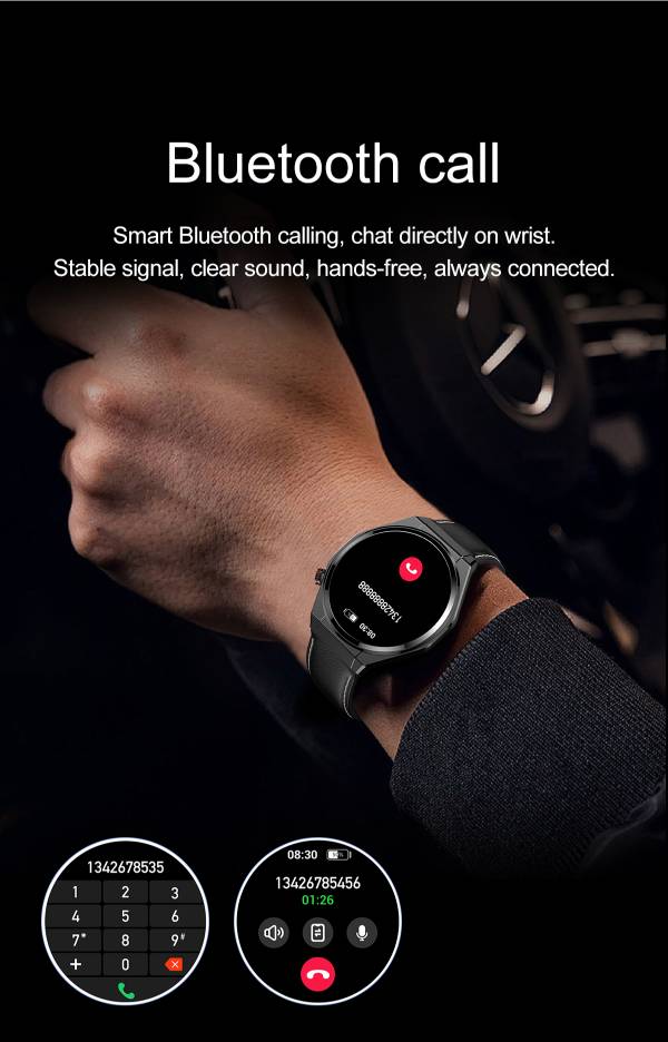 VALDUS VS20 PRO Smart Watch NFC Breathing Training Blood Pressure Blood Oxygen Monitoring Bluetooth Calling Voice Control