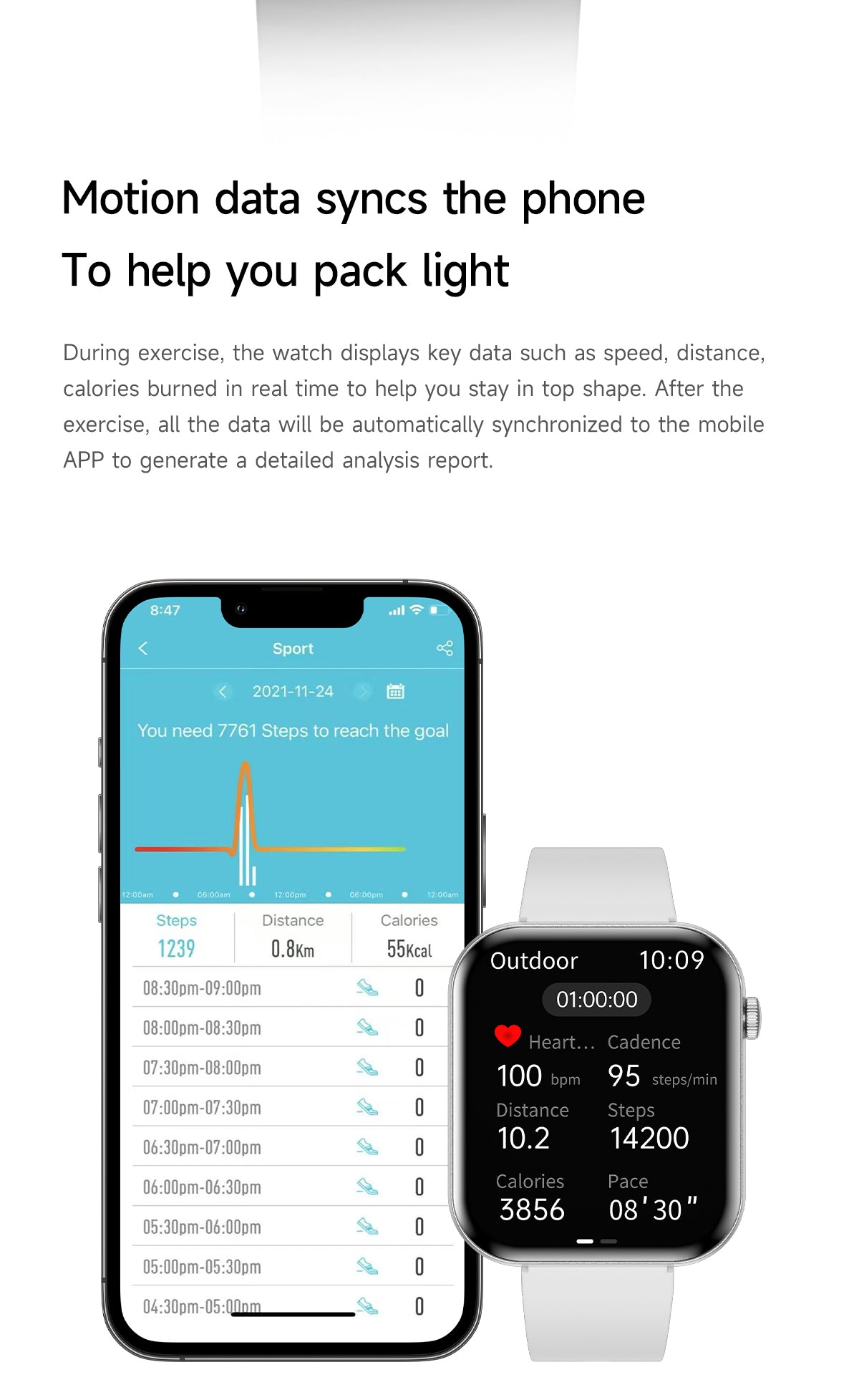 VS59 PRO Smartwatch 1.85-inch AMOLED Screen Ultra-thin Wearing All Aluminum Alloy Material