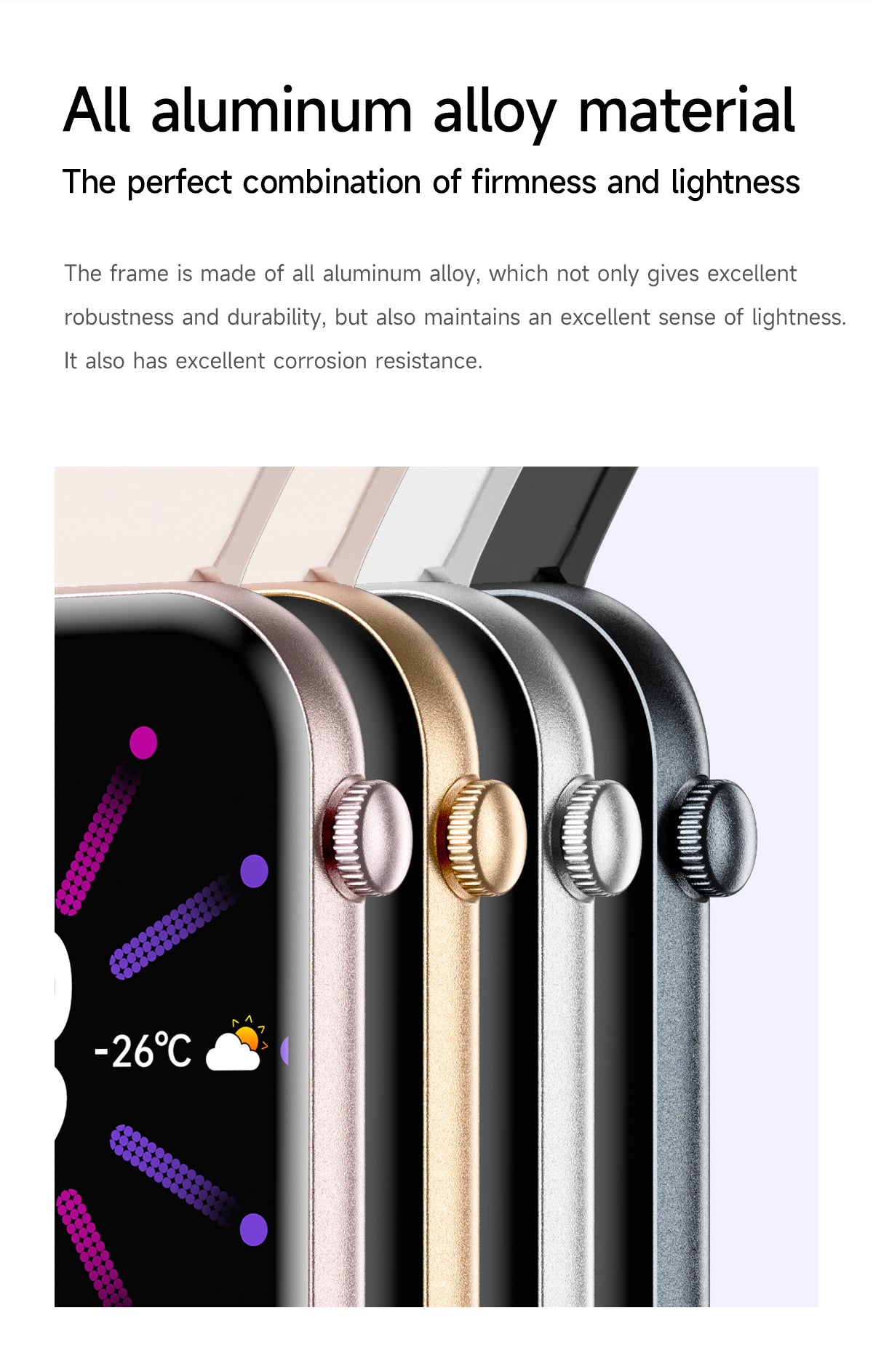 VS59 PRO Smartwatch 1.85-inch AMOLED Screen Ultra-thin Wearing All Aluminum Alloy Material