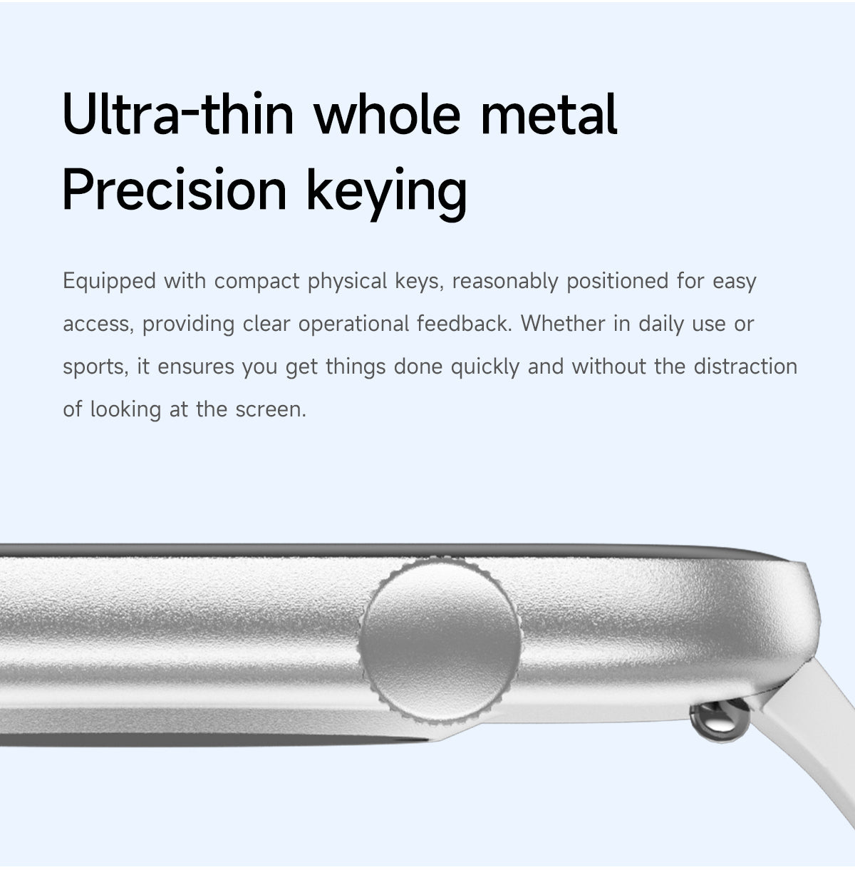 VS59 PRO Smartwatch 1.85-inch AMOLED Screen Ultra-thin Wearing All Aluminum Alloy Material