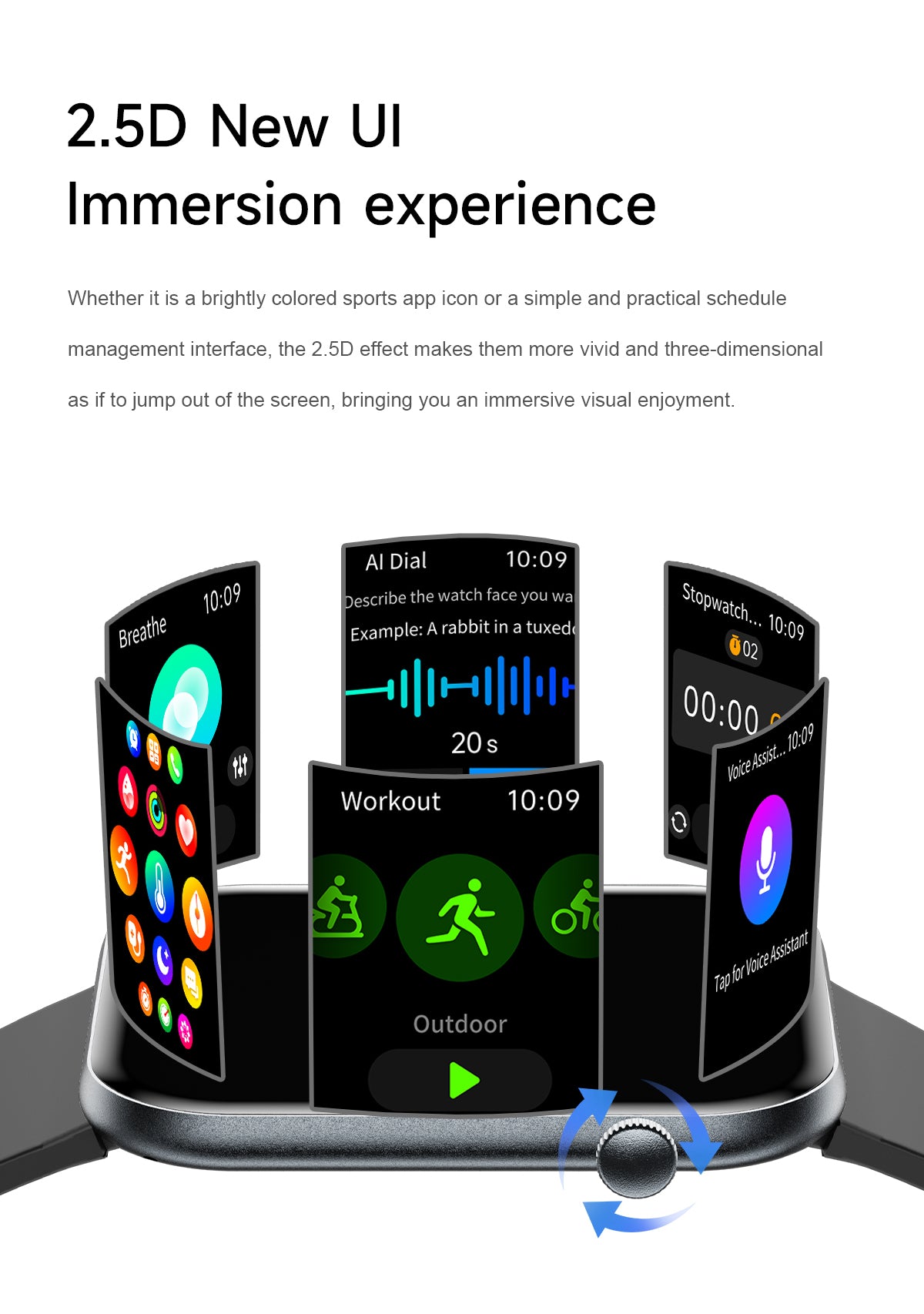 VS59 PRO Smartwatch 1.85-inch AMOLED Screen Ultra-thin Wearing All Aluminum Alloy Material