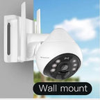 VStar CB69-TZ Security camera with wall mount on a clear sky background