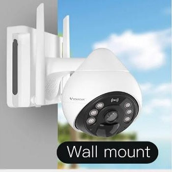 VStar CB69-TZ Security camera with wall mount on a clear sky background