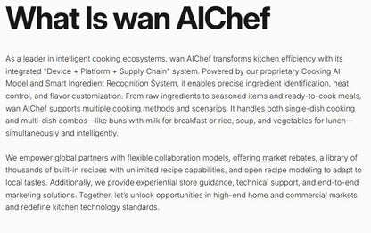 WAN AI Chef Ultra