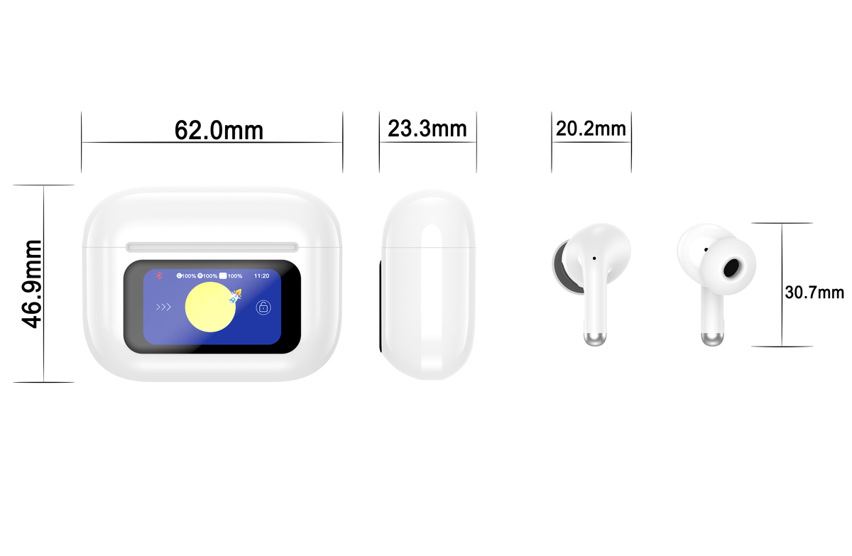 X803 TWS Bluetooth Earbuds with Heart Rate Monitoring