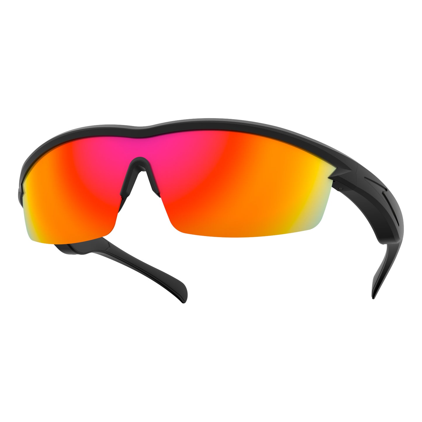 Red Smart Bluetooth Sport glasses on a white background