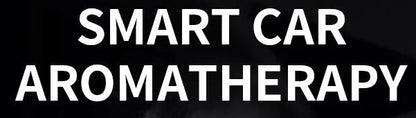 Text 'SMART CAR AROMATHERAPY' on a black background