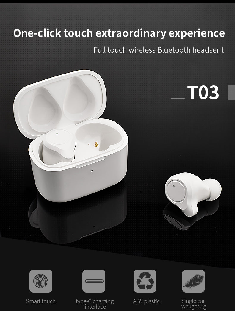 T03 Wireless Earbuds ENC Noise Reduction